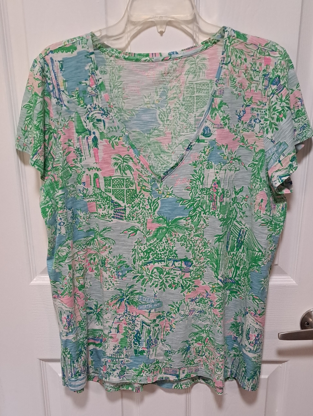 Lilly Pulitzer Etta Top Multi Lilly Loves Palm Beach